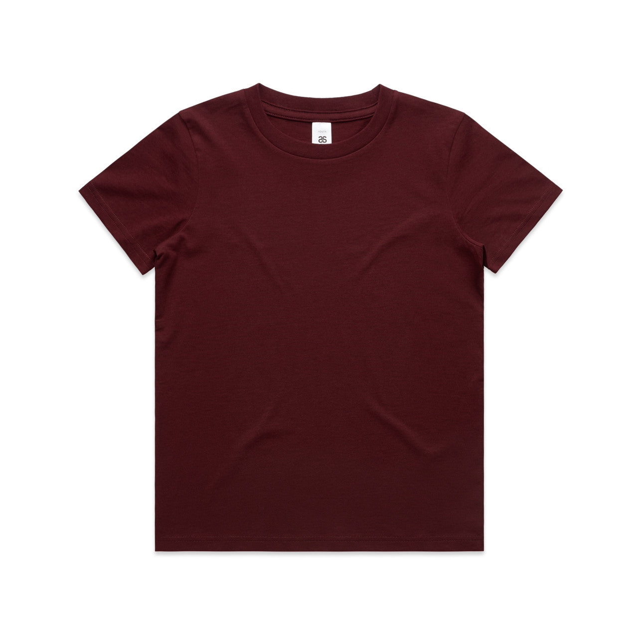KIDS STAPLE TEE BURGUNDY SIZE 2