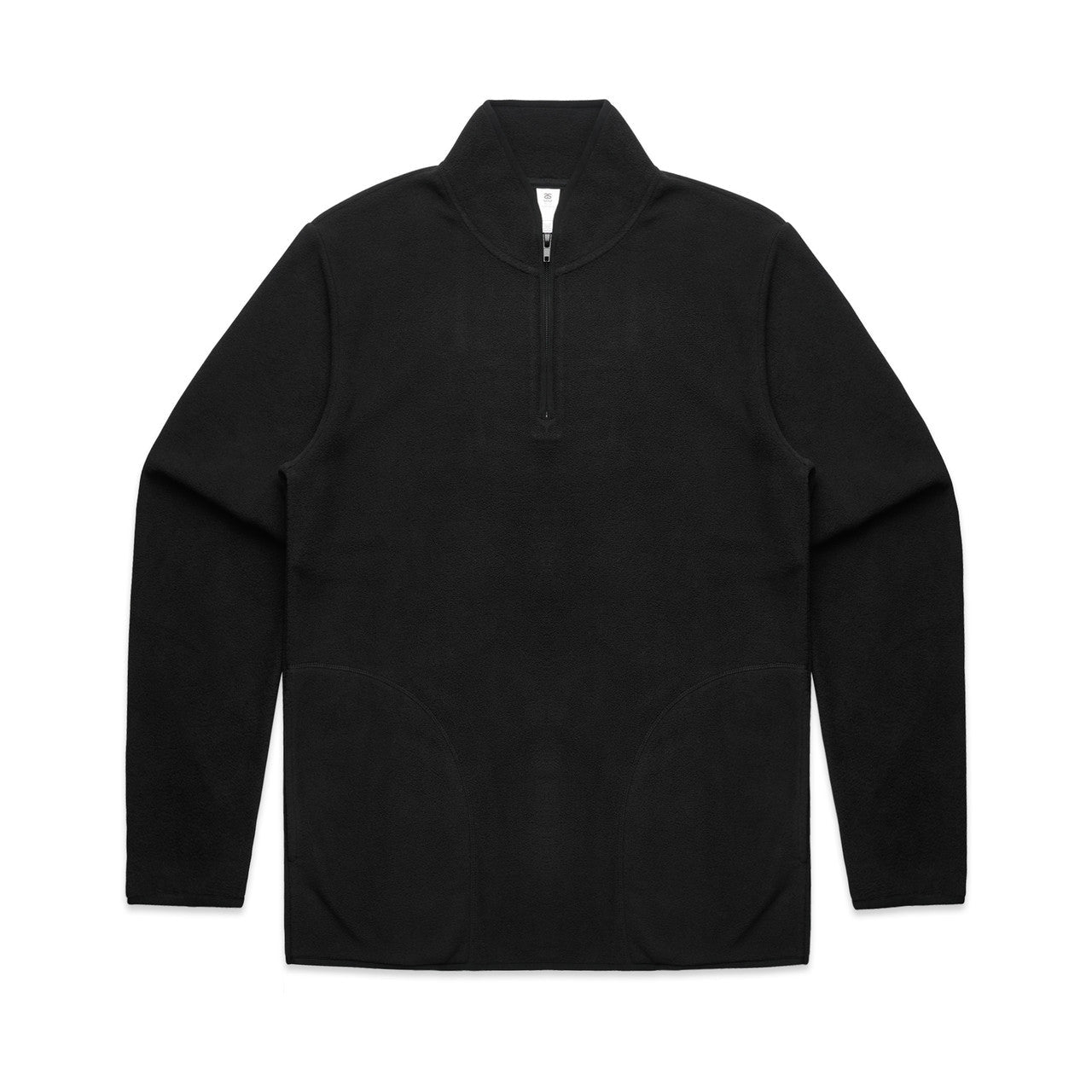 MICROFLEECE HALF ZIP CREW BLACK LARGE