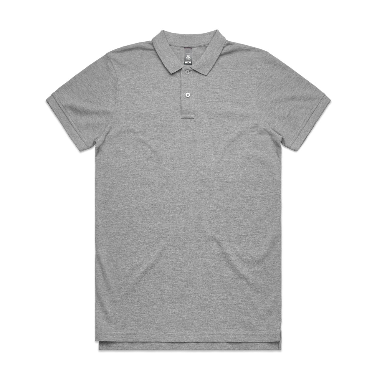 PIQUE POLO GREY MARLE SMALL