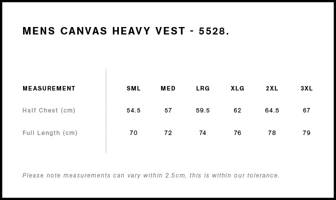 Canvas Heavy Vest