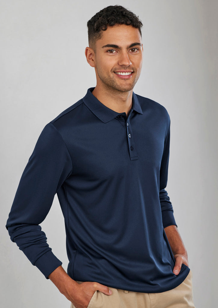 Men's Action Long Sleeve Polo Shirt