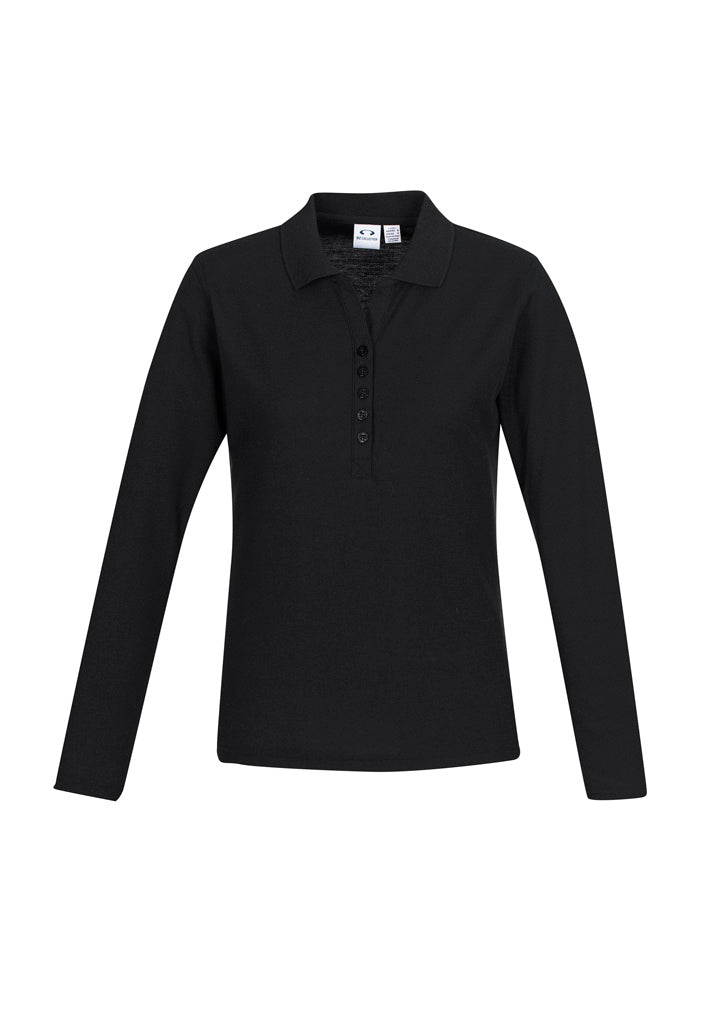 Womens Crew Long Sleeve Polo Shirt