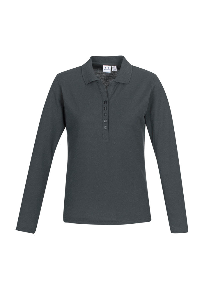 Womens Crew Long Sleeve Polo Shirt