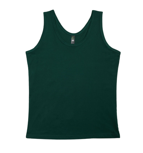 S190-Classic Kiwi Adults Singlet 100% Cotton
