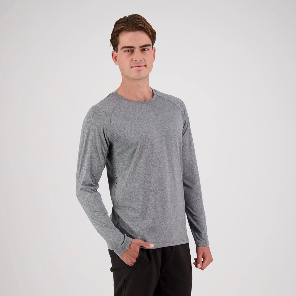Adults Stadium Long Sleeve Tee with Stretch and Moisture Management