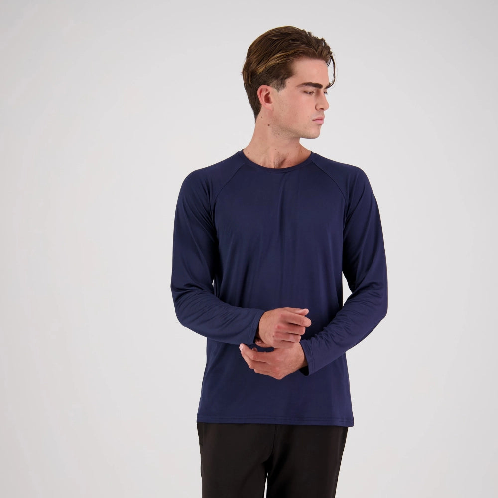 Adults Stadium Long Sleeve Tee with Stretch and Moisture Management