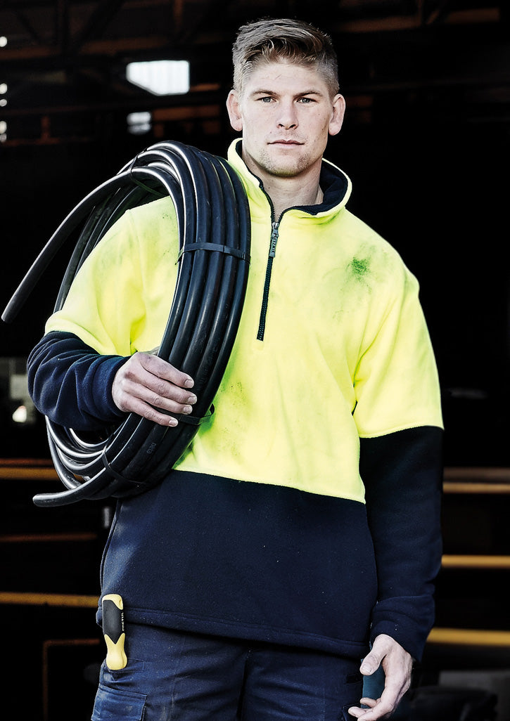 Unisex Hi Vis 1/2 Zip Pullover