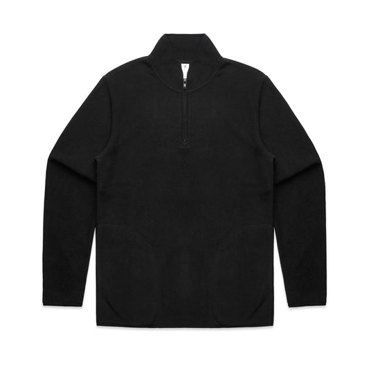 MICROFLEECE HALF ZIP CREW BLACK LARGE