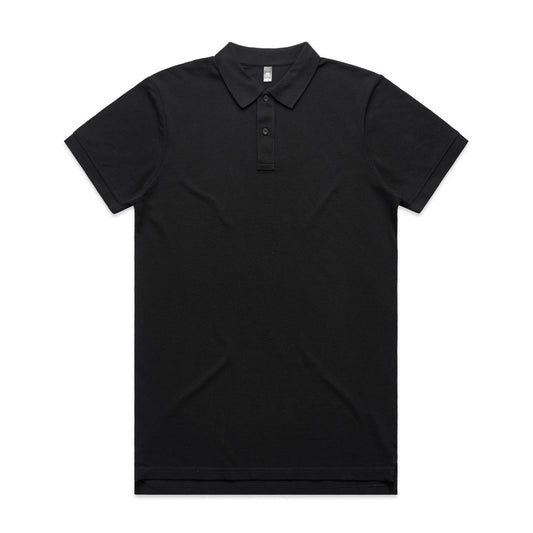 PIQUE POLO BLACK LARGE