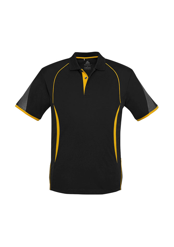 Kids Razor Short Sleeve Polo with Grid Mesh Panels & UV Protection